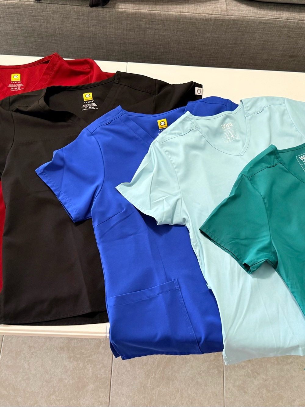 Wink medium scrub tops. Wink joggers size M & S.